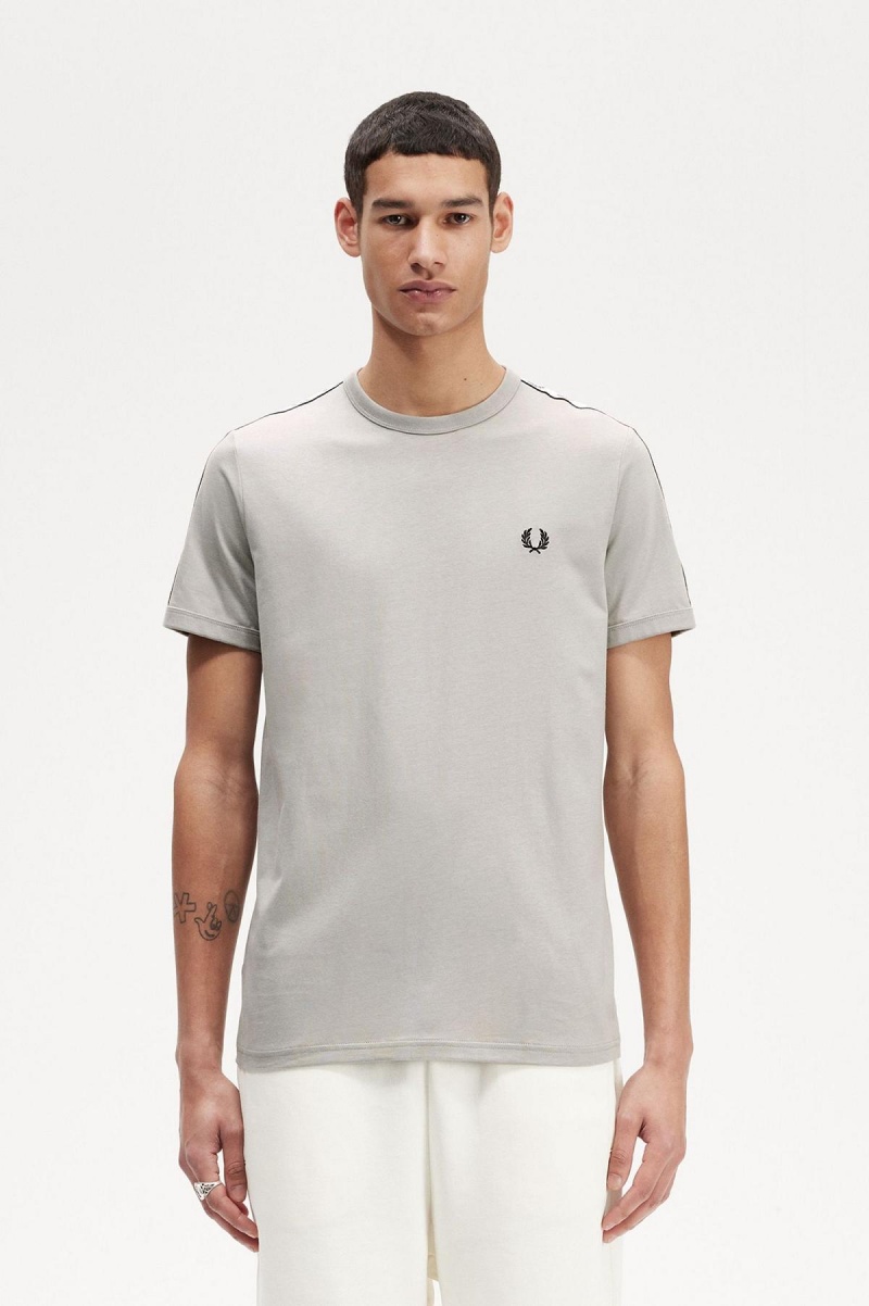 Fred Perry Taped Ringer T-shirts Herren Limestone | SCHNY26754