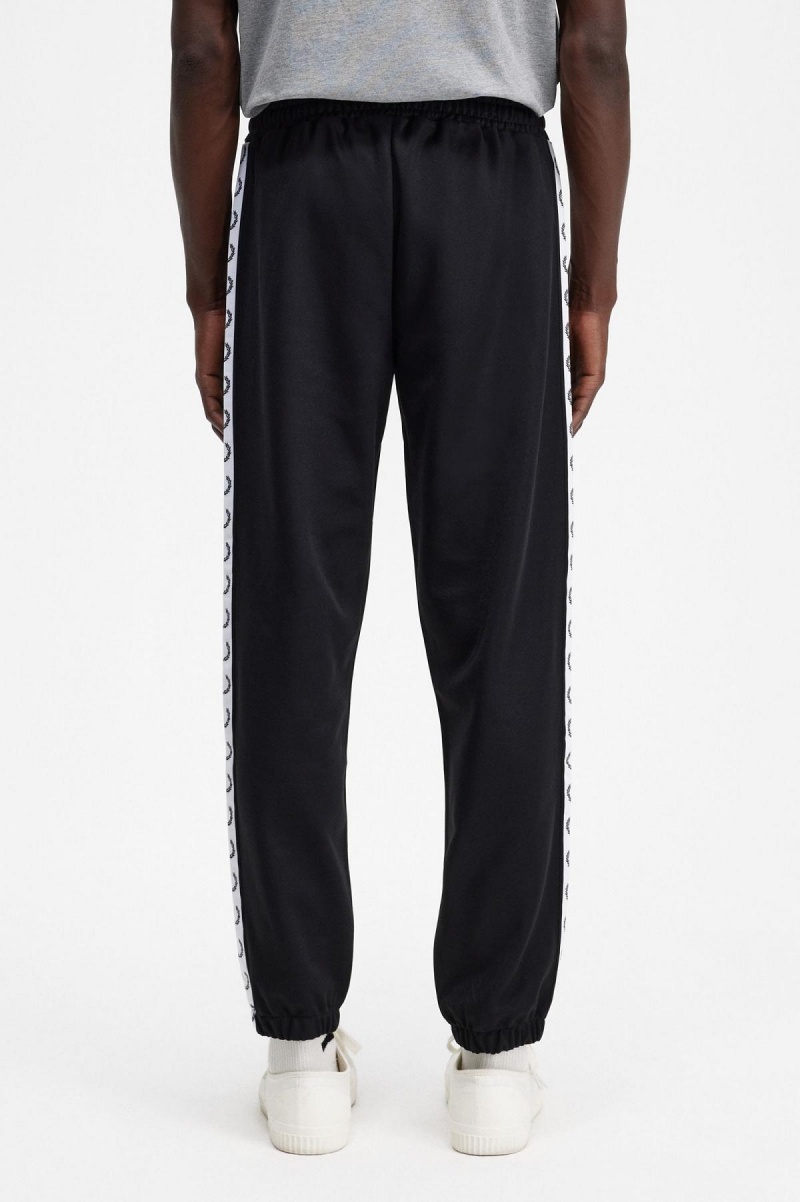 Fred Perry Taped Track Pant Trainingsanzug Herren Schwarz | BCHSO63873