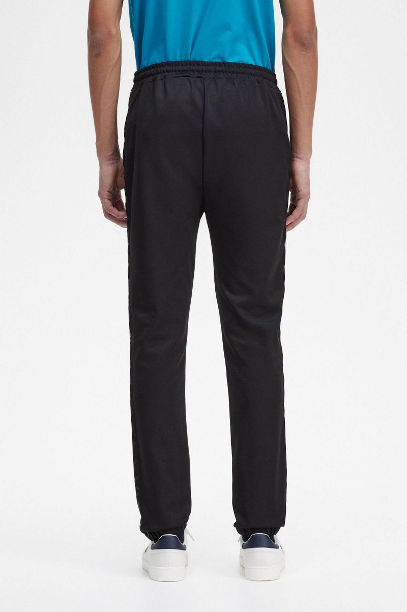 Fred Perry Taped Track Pants Hosen Herren Schwarz Schwarz | QCHWA43191