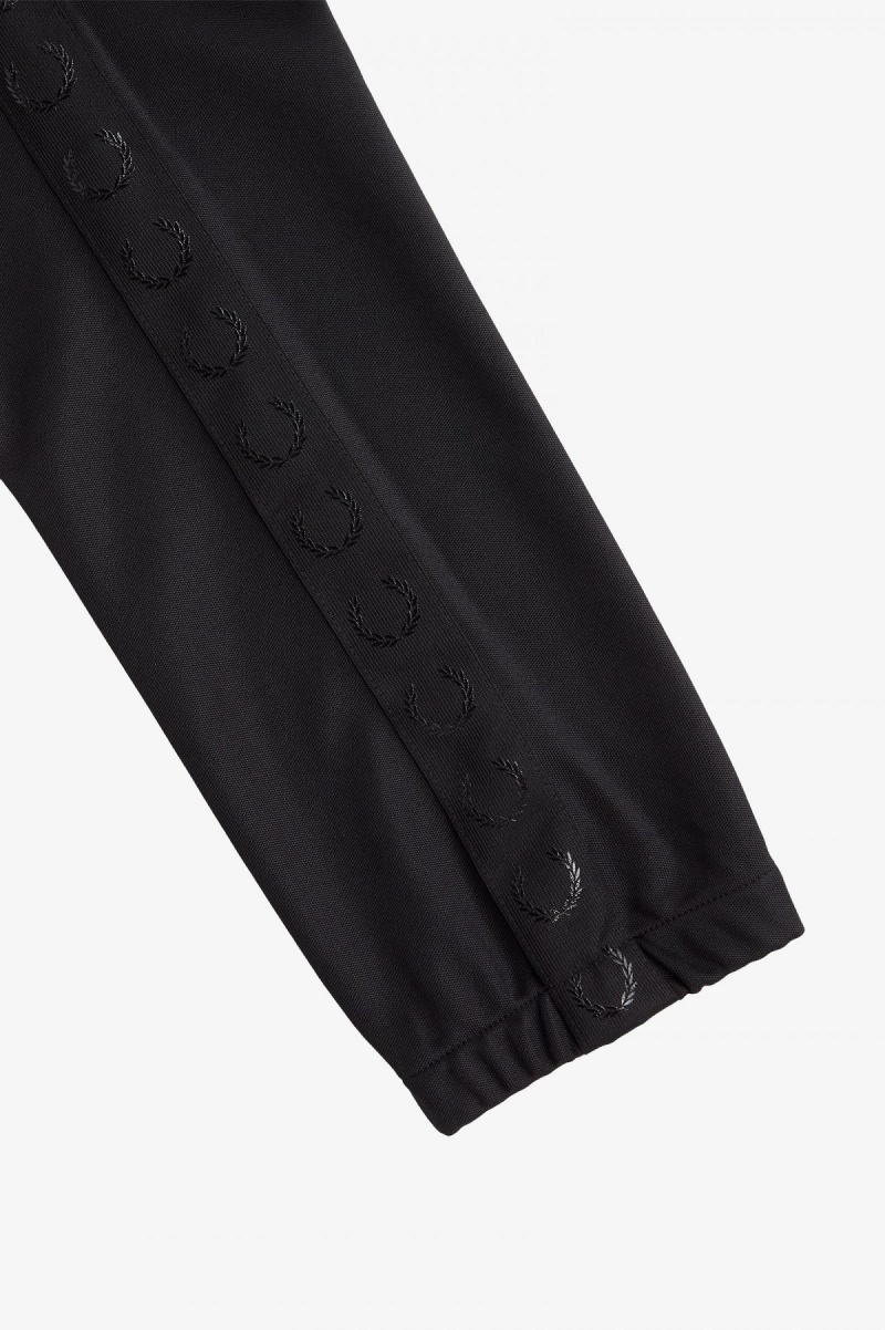 Fred Perry Taped Track Pants Hosen Herren Schwarz Schwarz | QCHWA43191