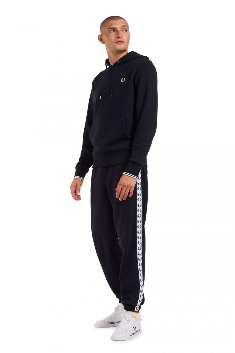 Fred Perry Tipped Mit Kapuze Sweatshirts Herren Navy | MCHFT58295