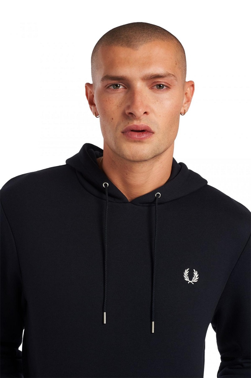 Fred Perry Tipped Mit Kapuze Sweatshirts Herren Navy | MCHFT58295