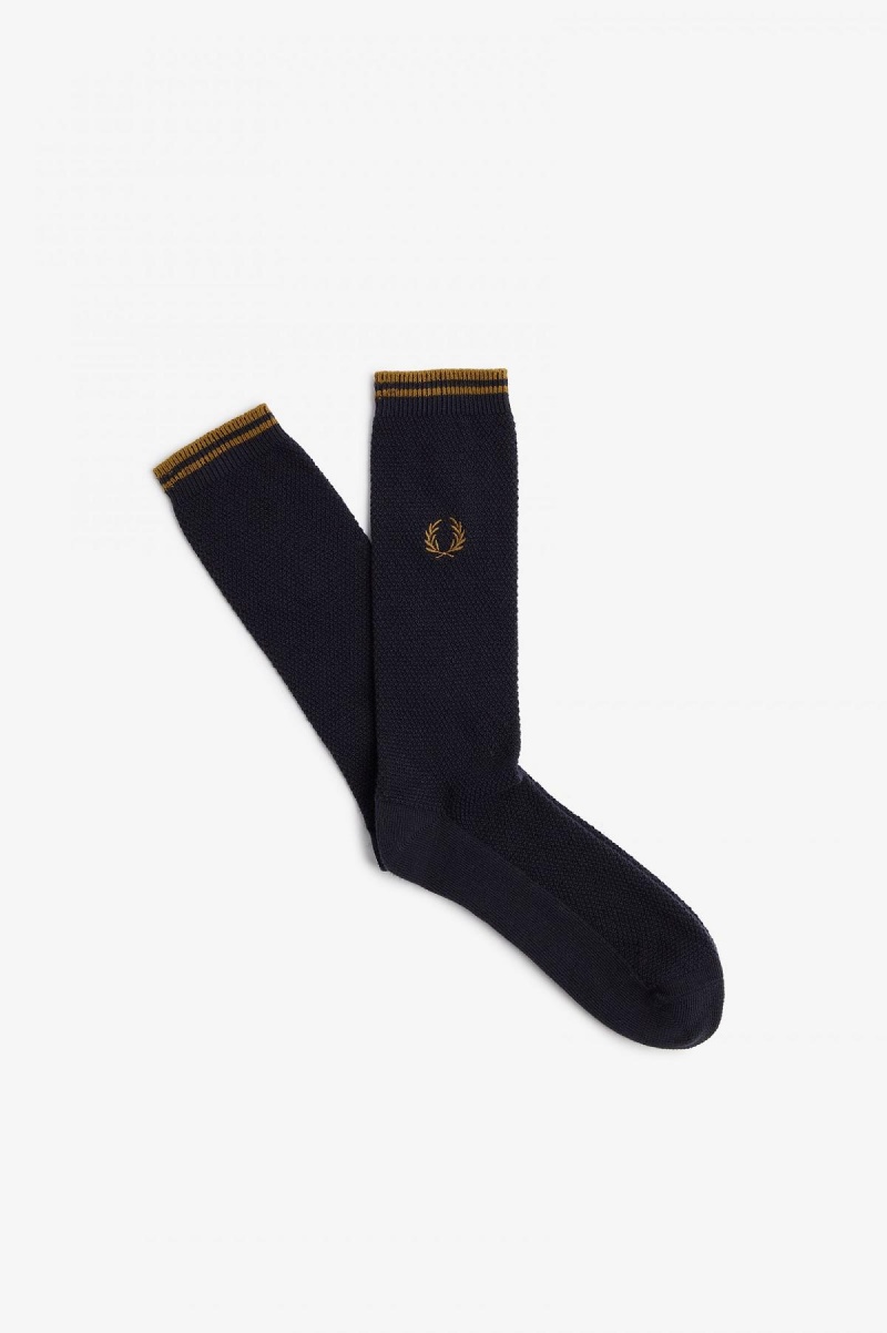 Fred Perry Tipped Socken Accessories Navy Dunkel | BCHSD69318
