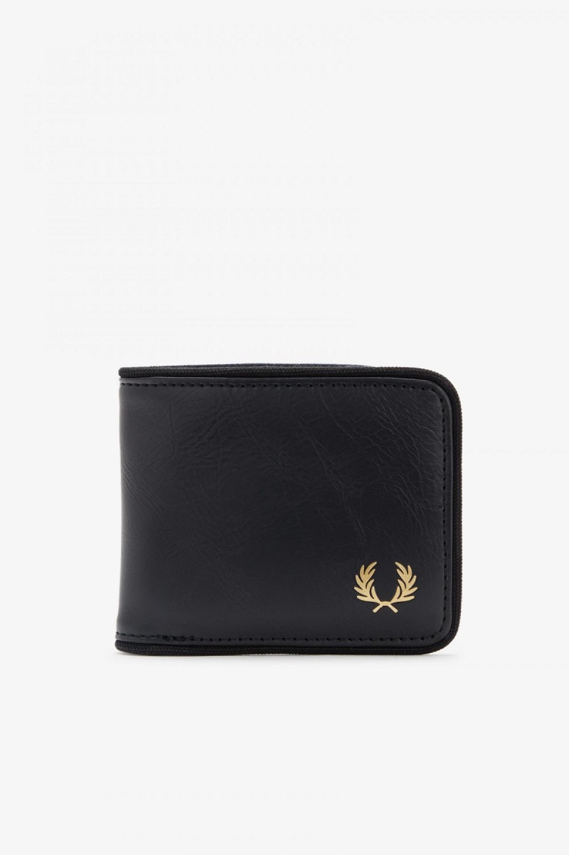 Fred Perry Tonal Billfold Geldbörse Accessories Schwarz | ACHDF20855