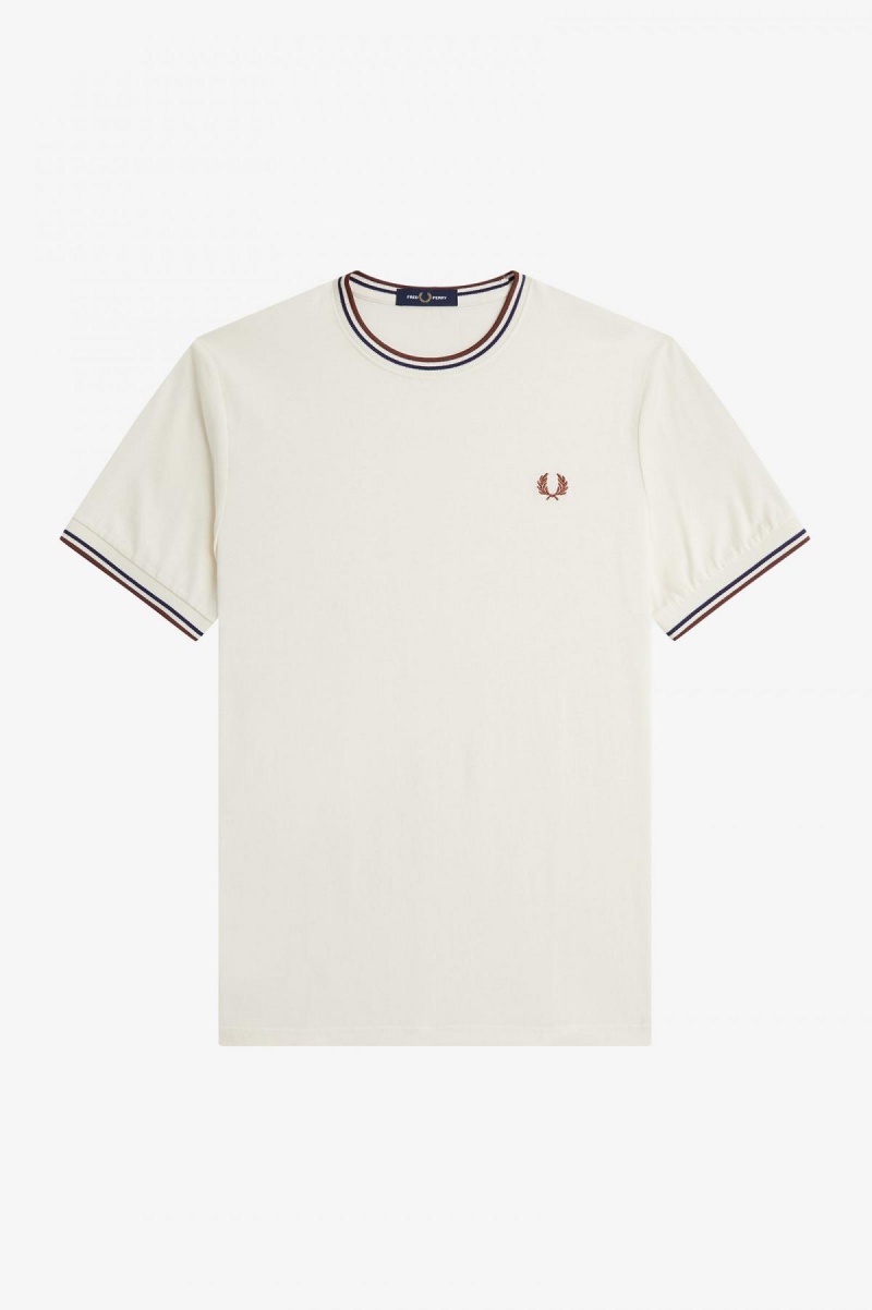 Fred Perry Twin Tipped T-shirts Herren Braun | CHXMI97400