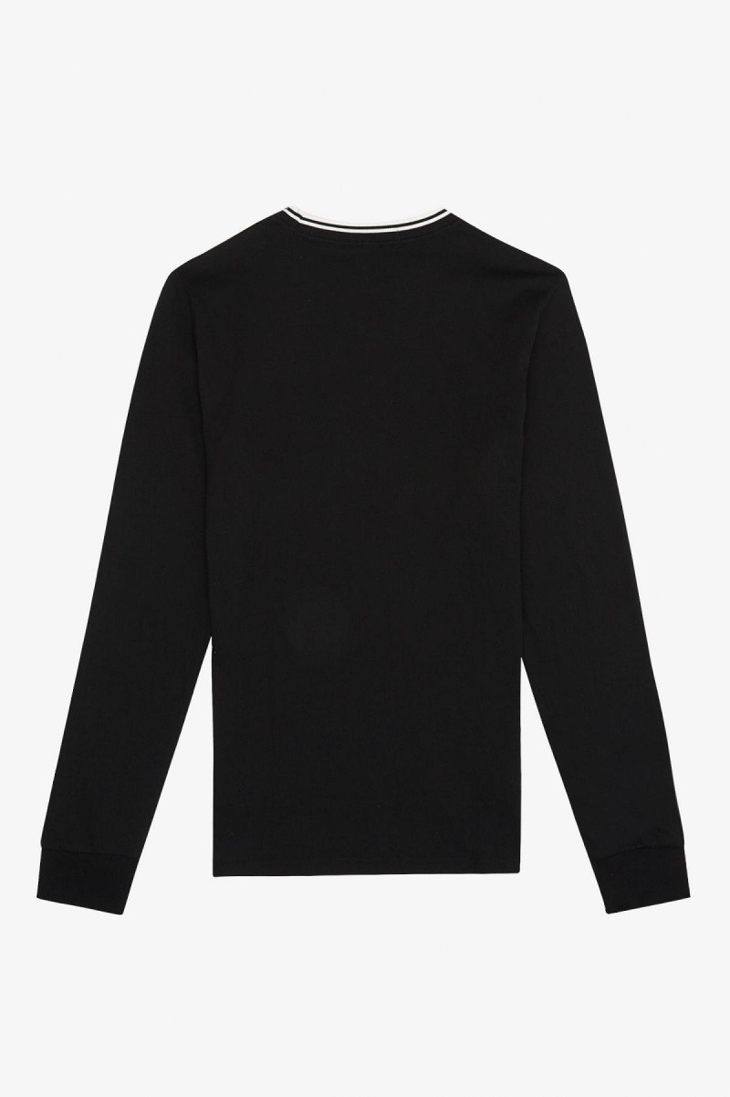Fred Perry Twin Tipped T-shirts Herren Schwarz | QCHWA25641