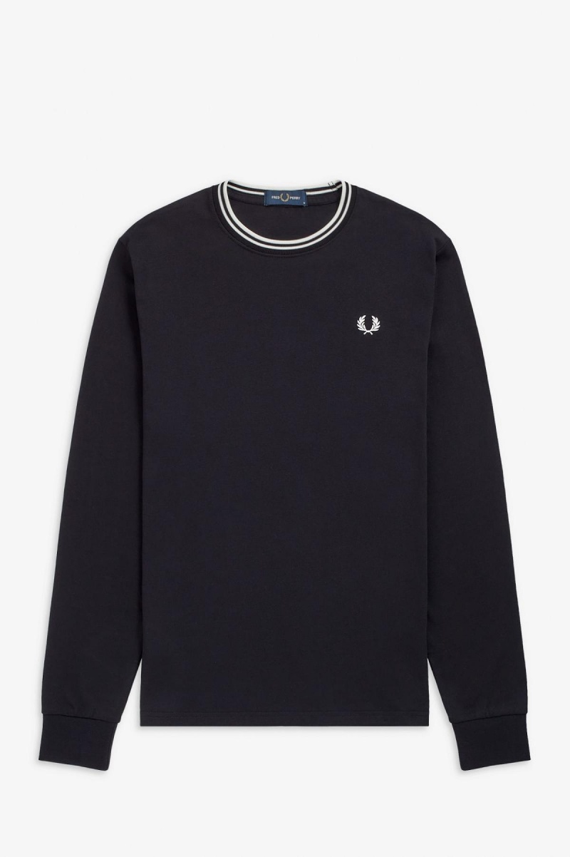 Fred Perry Twin Tipped T-shirts Herren Schwarz | QCHWA25641
