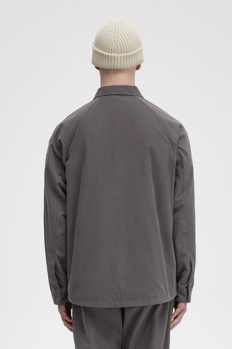 Fred Perry Utility Hemd Herren Gunmetal | CHJVR63575