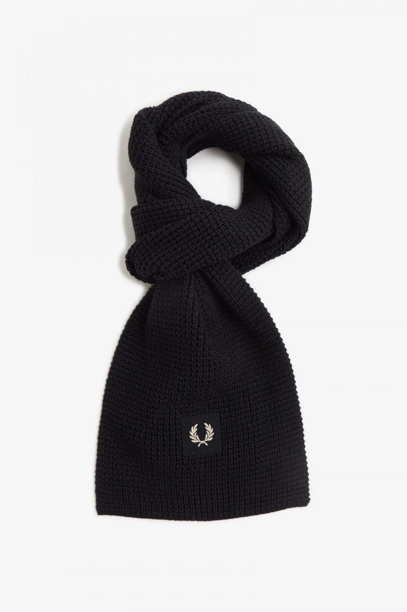 Fred Perry Waffle Knit Gerippt Schal Accessories Dunkel | DCHVO63232