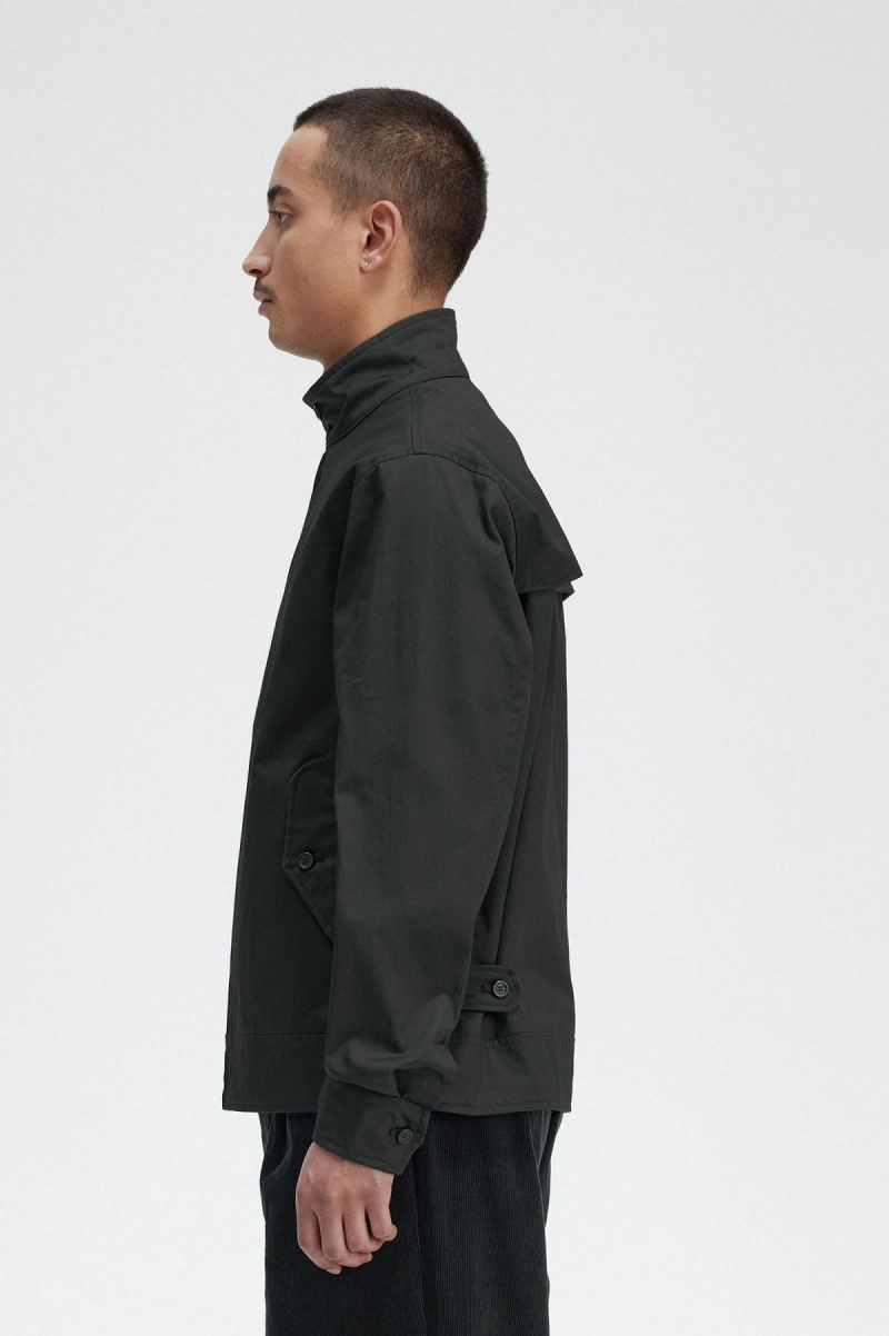 Fred Perry Waxed Baumwoll Mäntel Herren Grün | CHEGJ14521