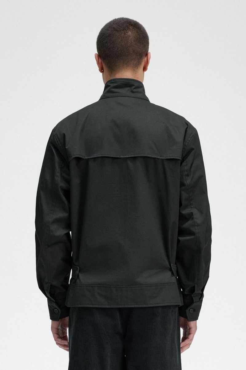 Fred Perry Waxed Baumwoll Mäntel Herren Grün | CHEGJ14521