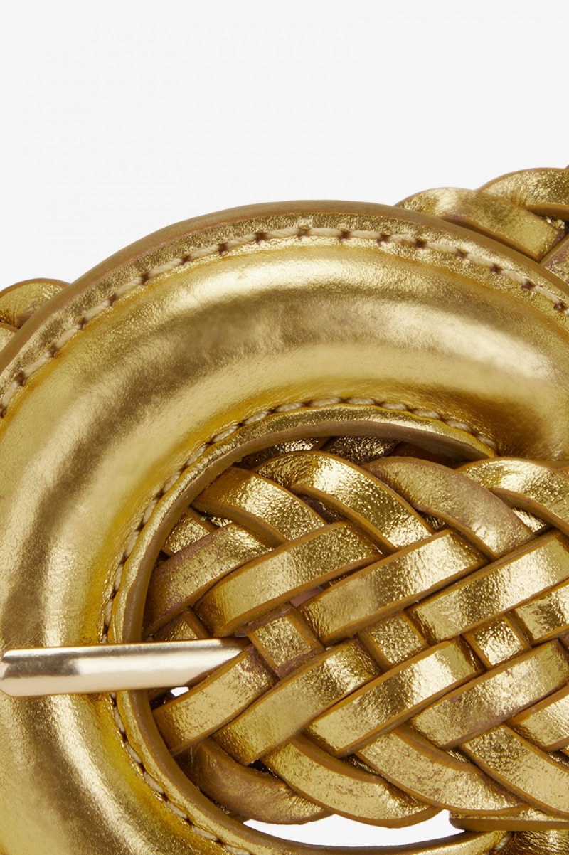Fred Perry Woven Leder Gürtel Accessories Gold | CHXMI63254