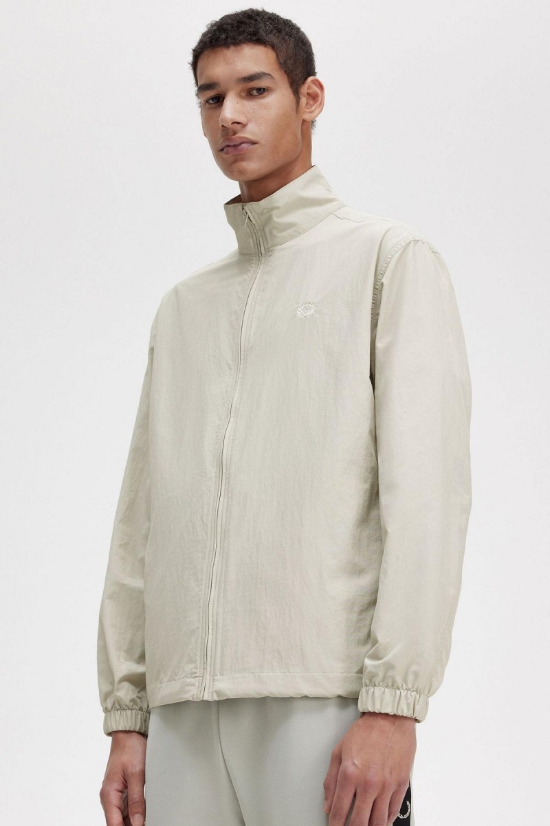 Fred Perry Woven Trainingsjacke Herren Hell | CHDYB93216