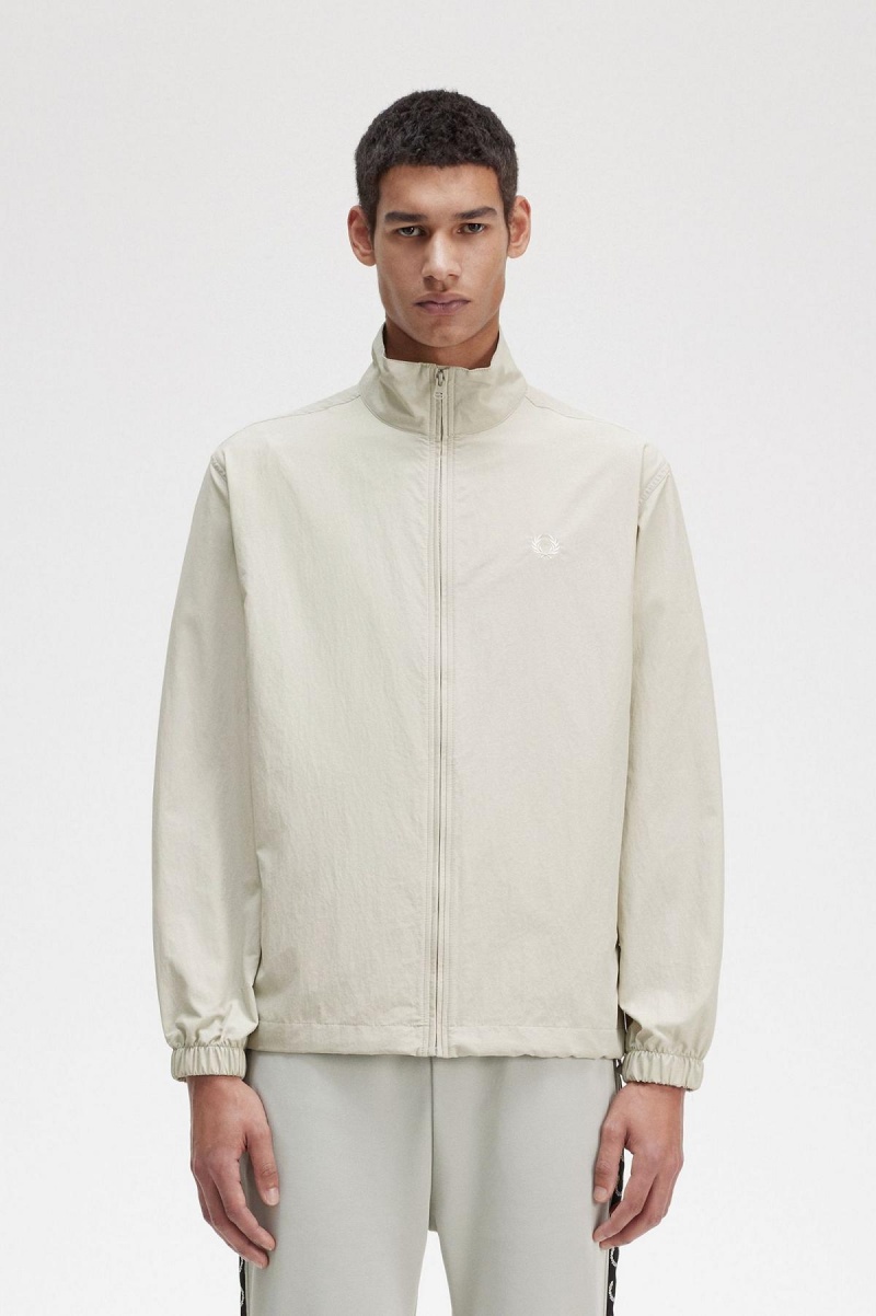 Fred Perry Woven Trainingsjacke Herren Hell | CHDYB93216