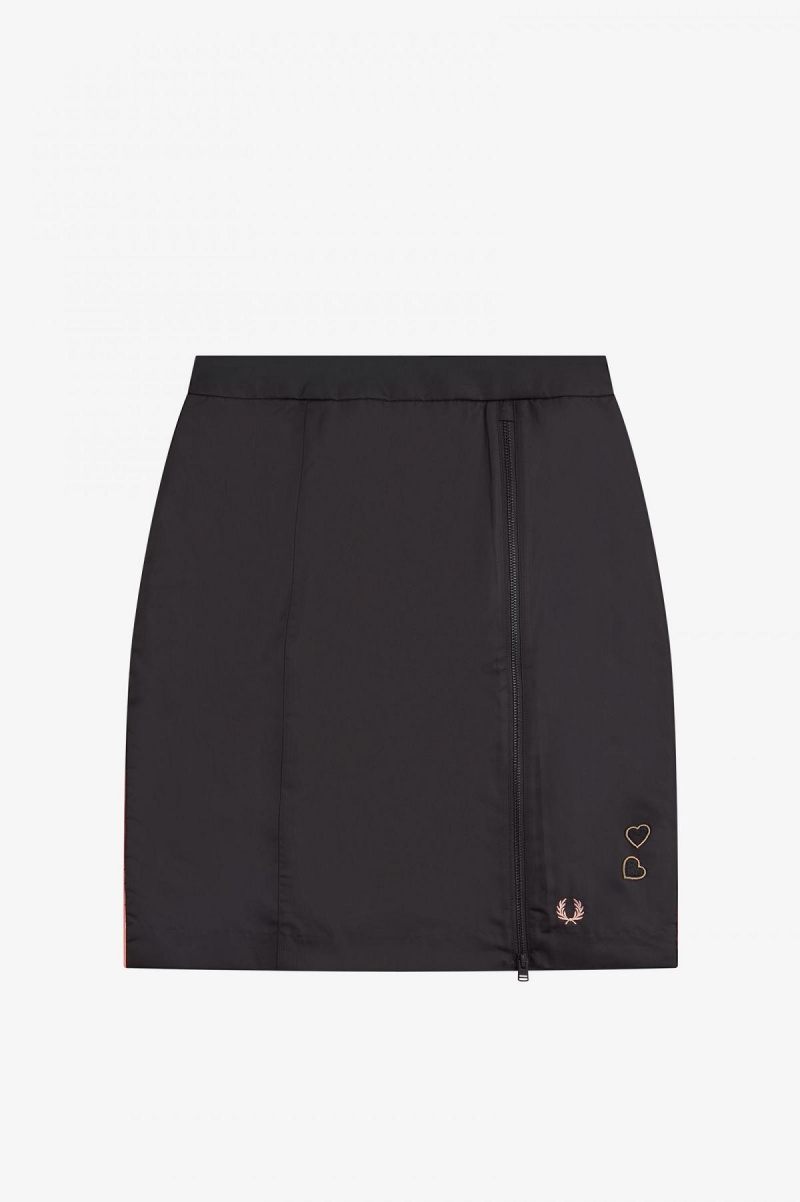 Fred Perry Zip Detail Hosen Damen Schwarz | CHEAH81549